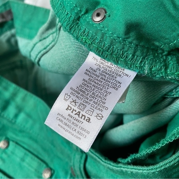 Prana Women's Green Ombre Ankle Zip Jett Capri Jeans Size 8/29 - Picture 3 of 5